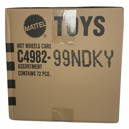 Hot Wheels C4982-99NDKY Assorted Diecast Cars Box (72 Pieces) – Original Mattel Master Carton Bulk Toy Cars