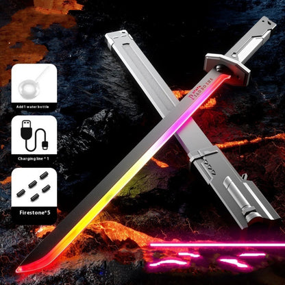 Sparkblade LED Sword with Smoke & Spark Effects – 7-Color Light Katana with Sound FX | Anime Cosplay Prop