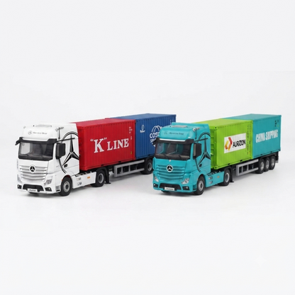 CC 1:64 Mercedes-Benz Actros Cargo Container Truck | Diecast Model Truck | 2 Colour Variants