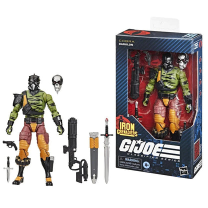 G.I. Joe Classified Series #155 Darklon 6-Inch Action Figure with 6 Accessories – Collectible - Jaiman Toys