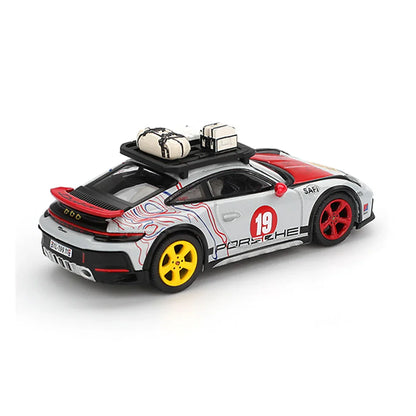 Mini GT 1;64 Lamborghini Countach LB-WORKS Black + Porsche 911 Dakar Uncle Rally – Set of 2 Diecast Cars