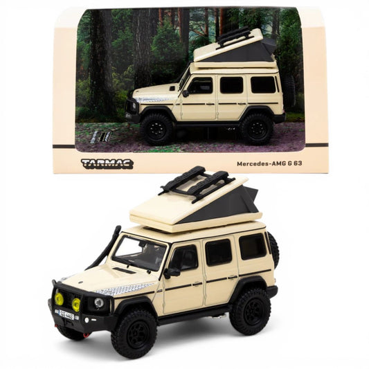 Tarmac Works ROAD64 1:64 Mercedes-AMG G 63 Camping Edition Diecast Model Car (T64R-040-CAMP) – Off-Road Adventure Collectible