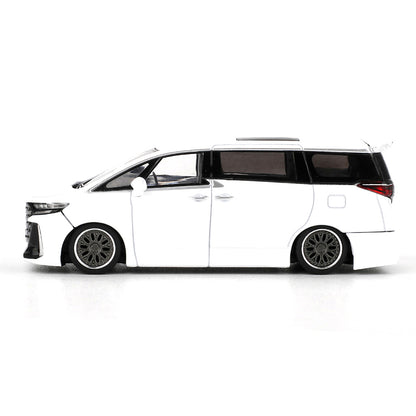 MINI GT 1:64 Scale Toyota Vellfire 40 KUHL White Die-Cast Model Car