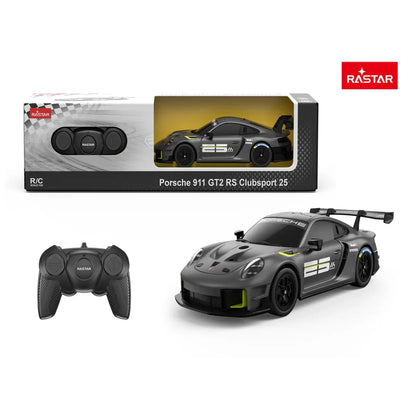 Rastar 1:24 Porsche 911 GT2 RS Clubsport 25 RC Car | Official Licensed Remote Control Model (99700) – 2.4G Racing Toy