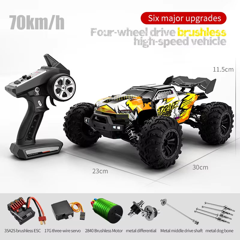 SCY-16102 PRO Electric 4WD High-Speed RC Car – 1/16 Scale Brushless Motor Racing Car with 2.4GHz Remote Control | Off-Road Drift & Stunt Vehicle for Kids