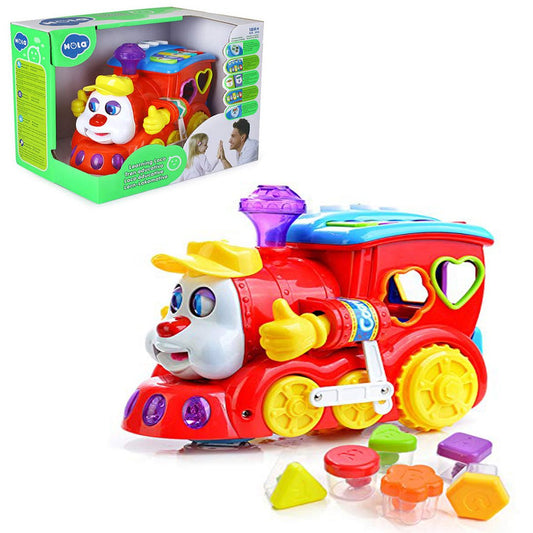 HOLA 556 Baby Toy Train With Lights and Music Learning Educational Toy