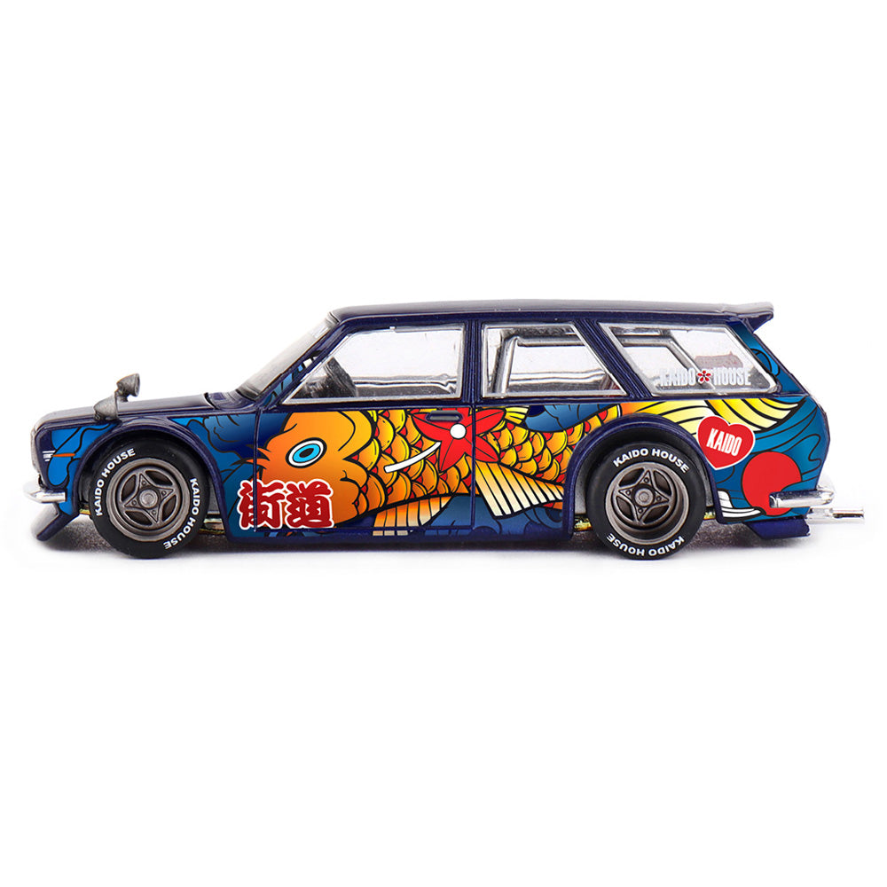 Kaido House x MINI GT 1:64 Datsun Kaido 510 Wagon Koi Wagon V1 Die-Cast Model Car
