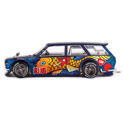 Kaido House x MINI GT 1:64 Datsun Kaido 510 Wagon Koi Wagon V1 Die-Cast Model Car