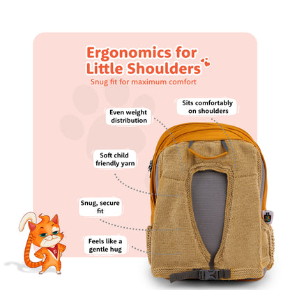 Filli & Me Filli Rules Egypt HugBag | 17L Kids School Backpack for Ages 6–7 Years | Lightweight School & Travel Bag