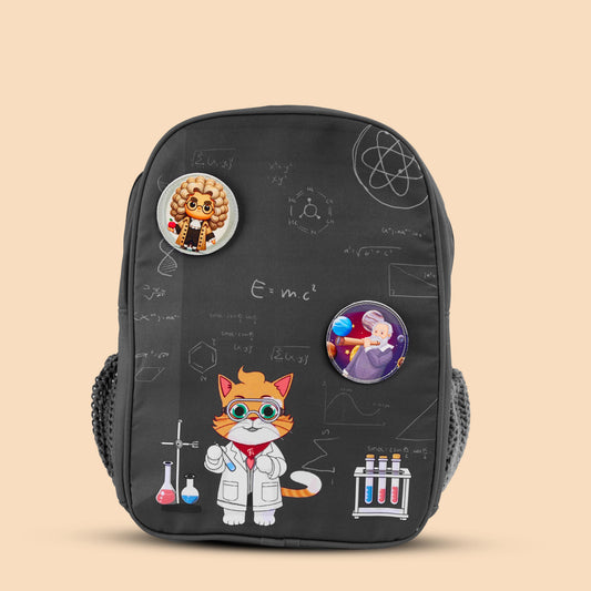 Filli & Me Filli Does Science Experiments HugBag | 17L Kids School Backpack for Ages 6-7 Years | Lightweight Travel & School Bag