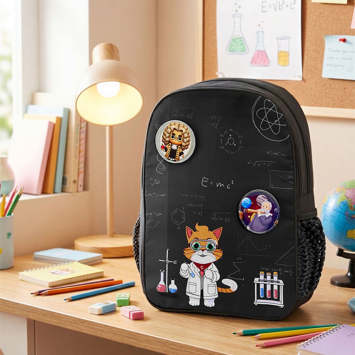 Filli & Me Filli Does Science Experiments HugBag | 17L Kids School Backpack for Ages 6-7 Years | Lightweight Travel & School Bag