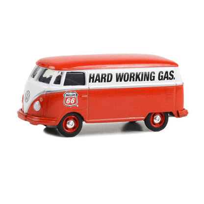 GreenLight 1:64 Volkswagen Type 2 Panel Van Phillips 66 “Hard Working Gas” Die-Cast Model