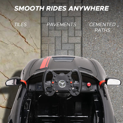 Emotorad Formula Fun Mercedes-AMG GT4 Ride-On Toy Car for Kids (Black) | Battery Operated Luxury Car