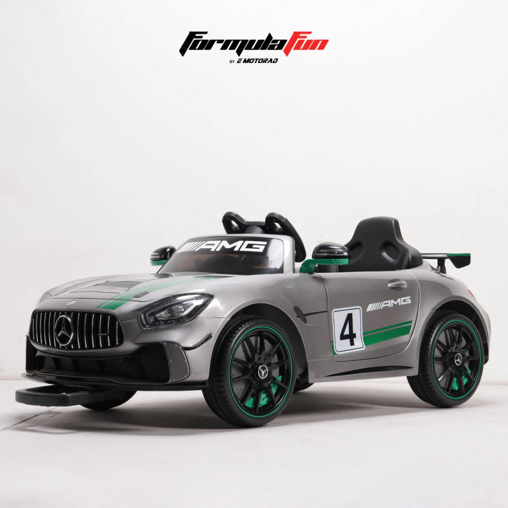 Emotorad Formula Fun Mercedes-AMG GT4 Ride-On Toy Car for Kids (Black) | Battery Operated Luxury Car