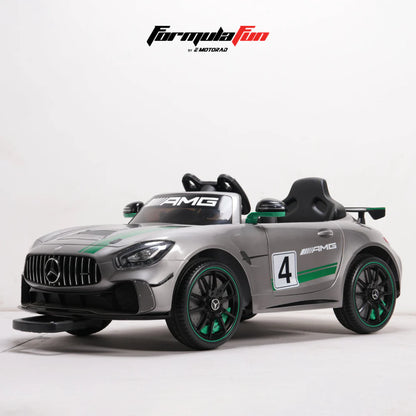 Emotorad Formula Fun Mercedes-AMG GT4 Ride-On Toy Car for Kids (Black) | Battery Operated Luxury Car