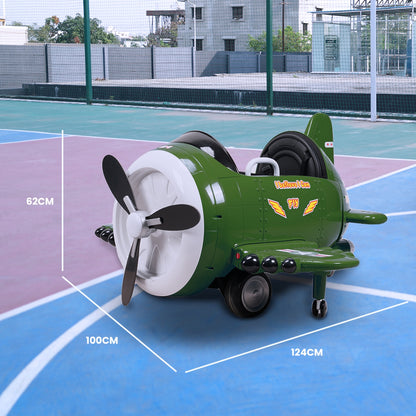 Emotorad Formula Fun Turbo Wing Ride-On Toy Plane for Kids | Battery Operated Airplane Ride-On