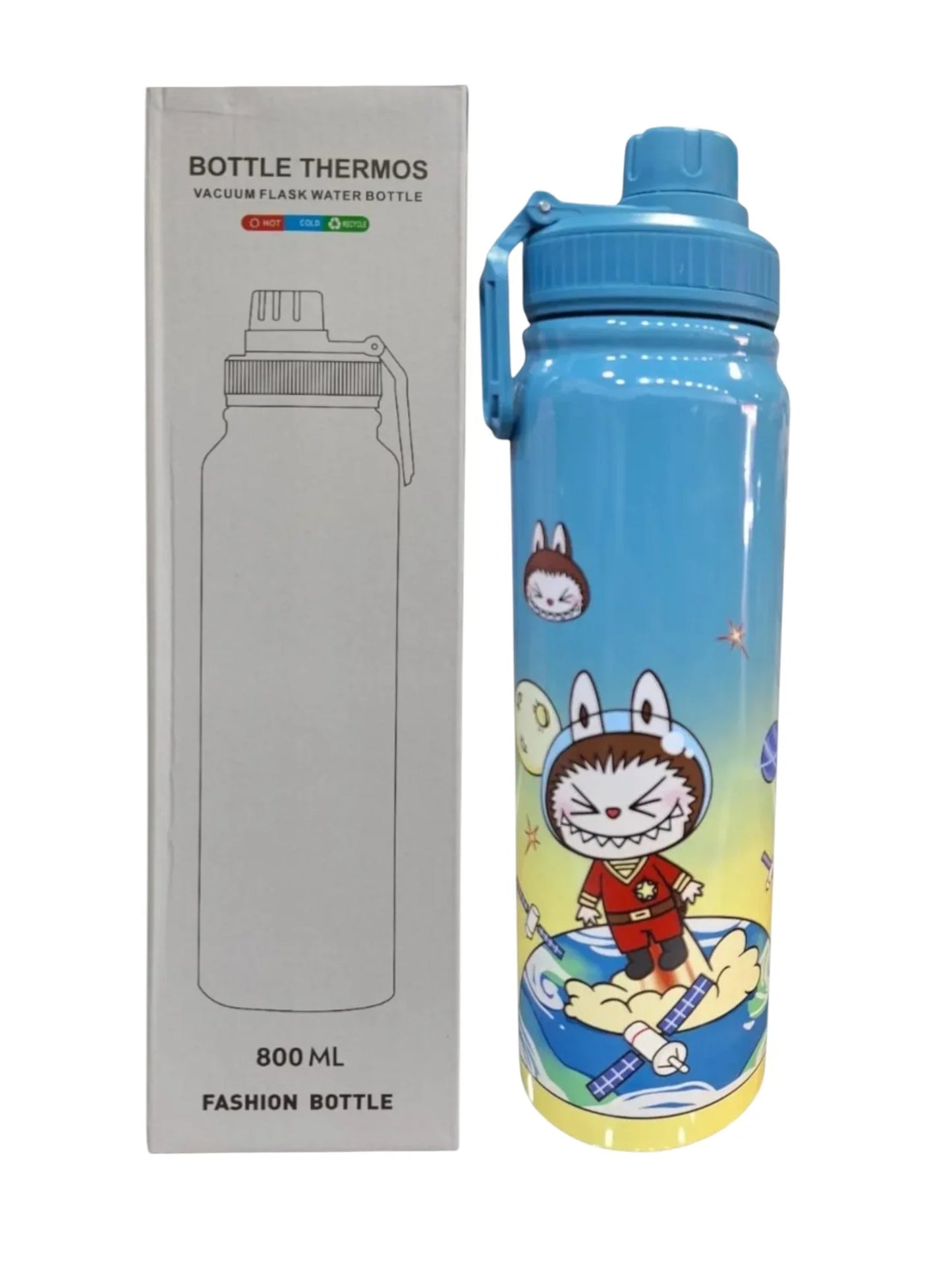 Bottle Thermos Fashion Bottle Vacuum Flask Water Bottle" With An 800ml Capacity, Designed To Keep Liquids Hot Or Cold. - Jaiman Toys