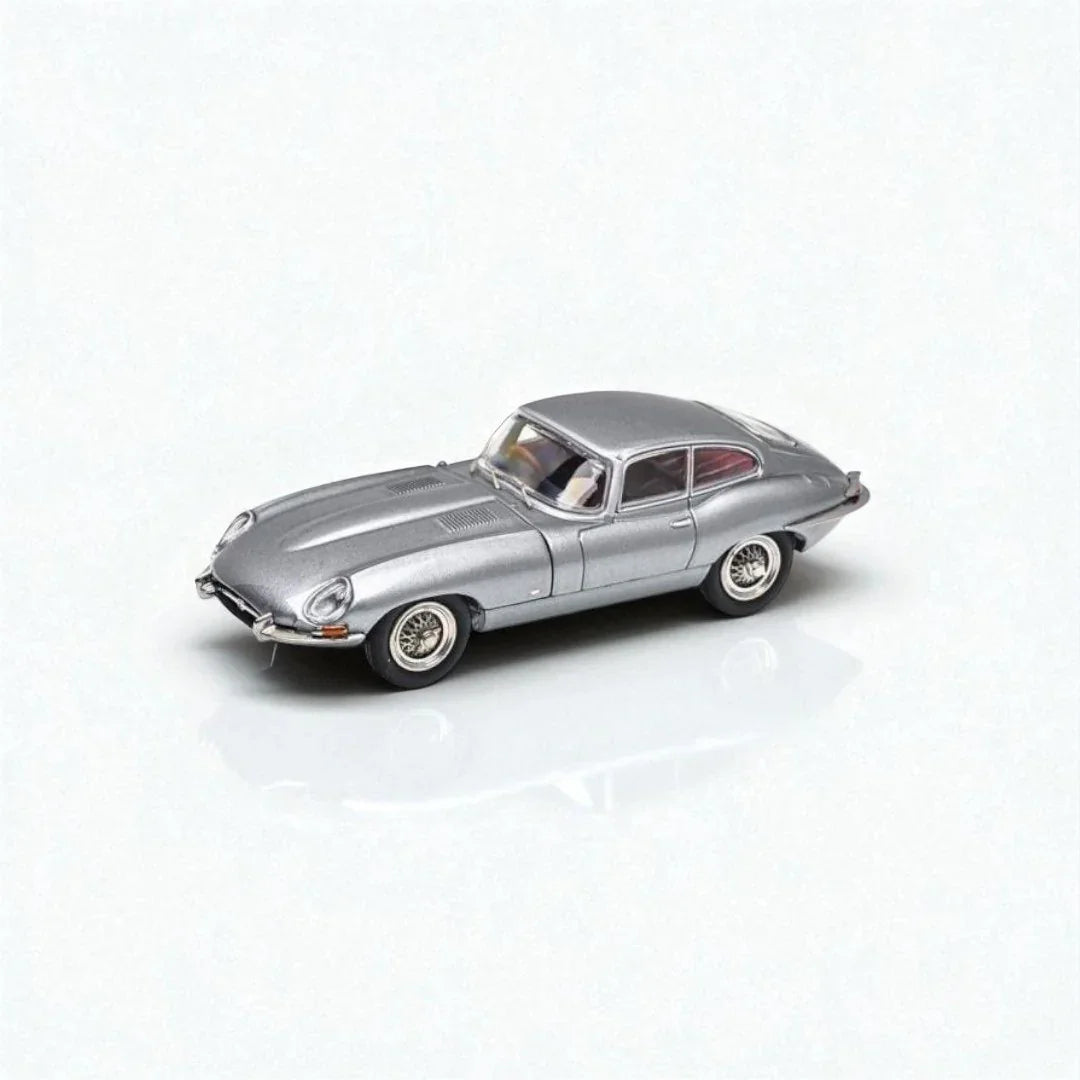 1/64 GFCC 1961 Jaguar E-Type Coupe - Iron Grey Diecast Car Model - Jaiman Toys