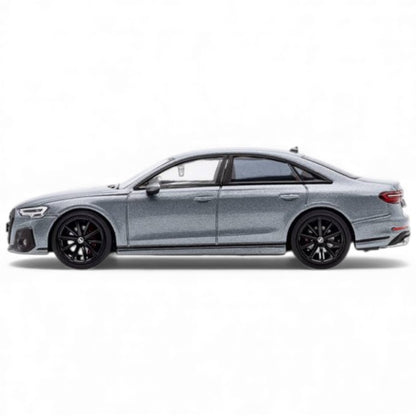 GCD 1:64 Audi S8 (D5) 2021 LHD – Gray Metallic | Premium Diecast Model Car