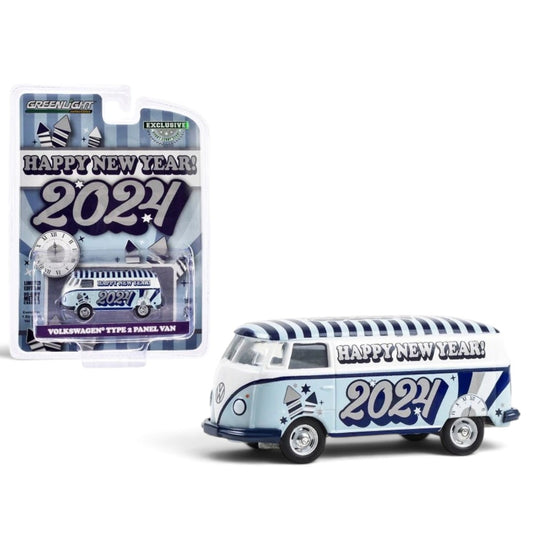 Volkswagen Type 2 Panel Van – New Year 2024 Edition | Diecast Collectible Model