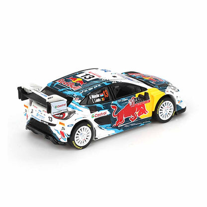 Mini GT 1:64 Ford Puma Rally1 #13 2024 Rally Monte Carlo M-Sport Ford WRT Die-Cast Model Car | Collector Box