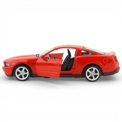 MSZ 1:43 Ford Mustang GT Die-Cast Model Car – RED | Pull Back, Openable Doors (67310)