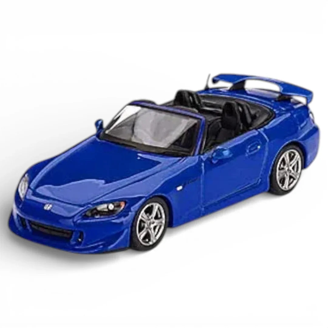 Mini GT 1:64 Racing Duo – Honda S2000 (AP2) Type S Apex Blue & Blister- Mercedes-Benz 190E 2.5-16 Evolution II Astral Silver Diecast Models