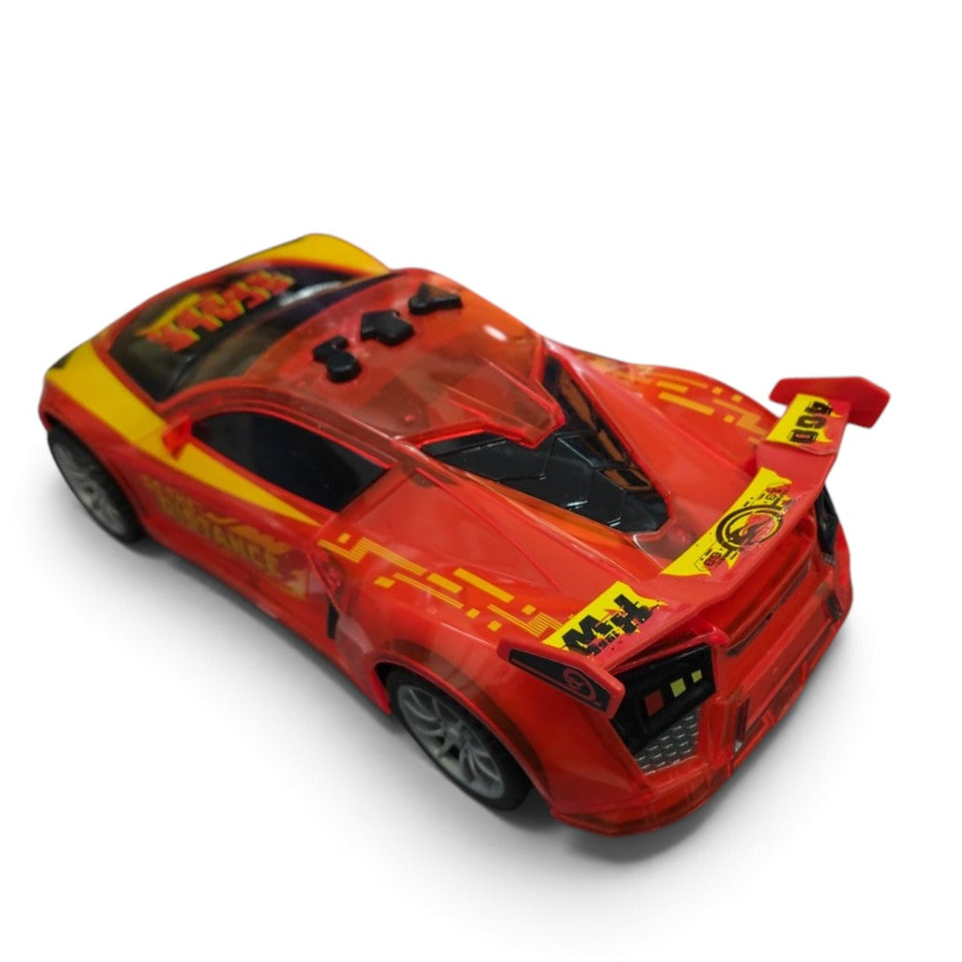 Hot Wheels Red Shade Electric Drive Toy Sports Car with Lights, Engine Sound and Music for Kids Ages 3+ – Red and Yellow
