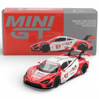 Mini GT 1:64 LB★Works Racing Duo – McLaren 720S GT3 Motul #9 & Nissan Silvia S15 Liberty Walk #23 Diecast Models