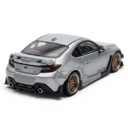 POP RACE 1:64 Pandem GR86 Silver Chase Diecast Model Car – Limited Edition JDM Collector Car