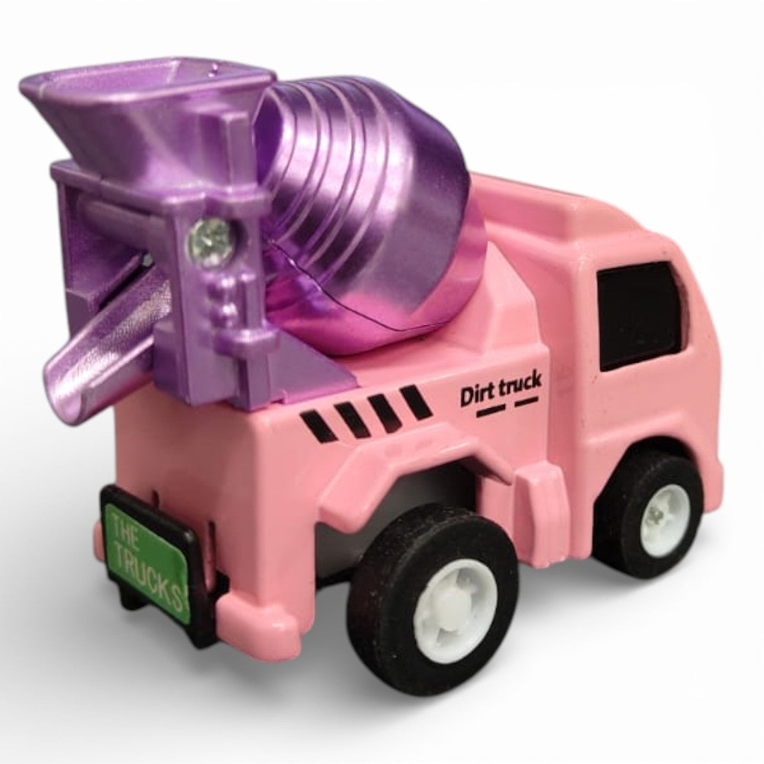 Joy Junction 1:64 Mini Racer Alloy Metal Cement Mixer Truck Toy with Pull-Back Function