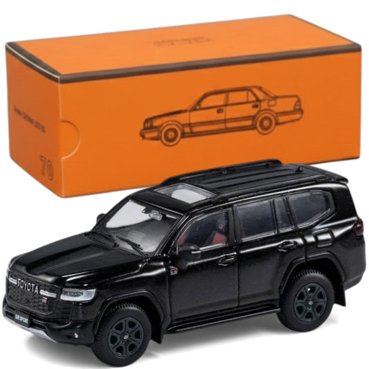 GCD 1:64 Toyota Land Cruiser LC300 Street Version Black LHD– KS-042-158 | Premium Diecast Model Car