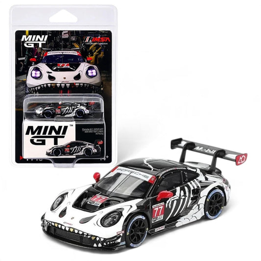 MINI GT 1:64 Diecast 4-Car Set – Skeleton Rexy Porsche, BMW Z8, Honda Civic Type R & Abarth 595