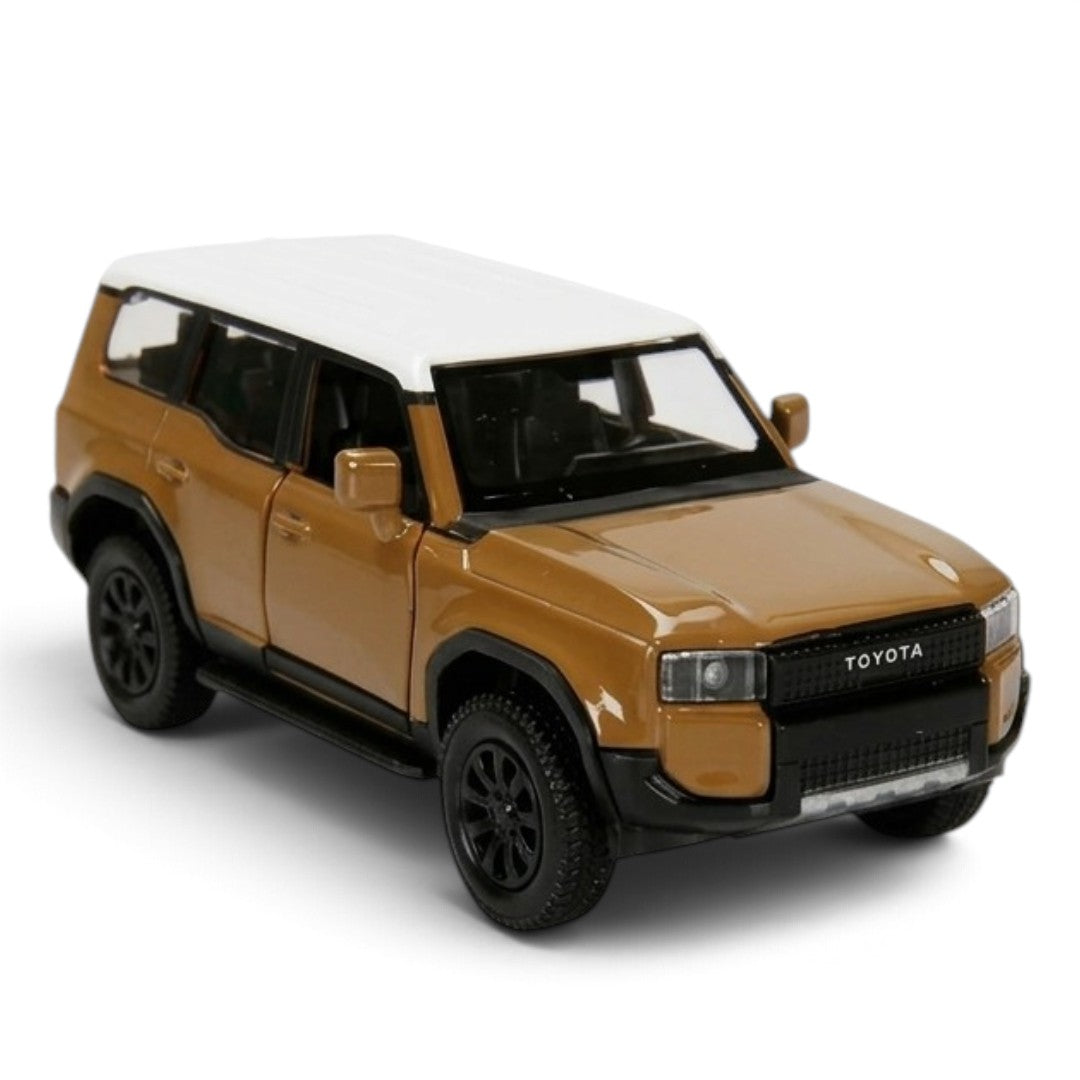 RMZ City Toyota Land Cruiser 250 Prado 1:32 Scale Die-Cast Model SUV –  Collectible Off-Road Car with 2 Colour Variants, Opening Doors, Pull-Back Action