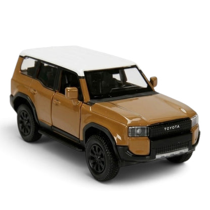 RMZ City Toyota Land Cruiser 250 Prado 1:32 Scale Die-Cast Model SUV –  Collectible Off-Road Car with 2 Colour Variants, Opening Doors, Pull-Back Action