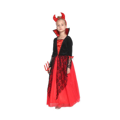 Vicious Devil Costume  for Girls – Pure Hellish Charm & Themed Party Dress
