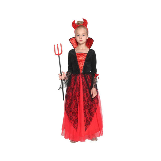 Vicious Devil Costume  for Girls – Pure Hellish Charm & Themed Party Dress