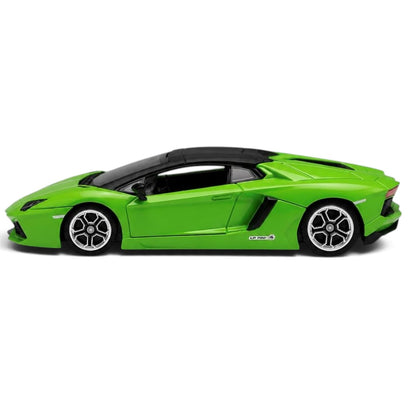 CCA 1:64 Lamborghini Aventador Roadster S02-02 Die-Cast Model Car | Green Supercar Collectible