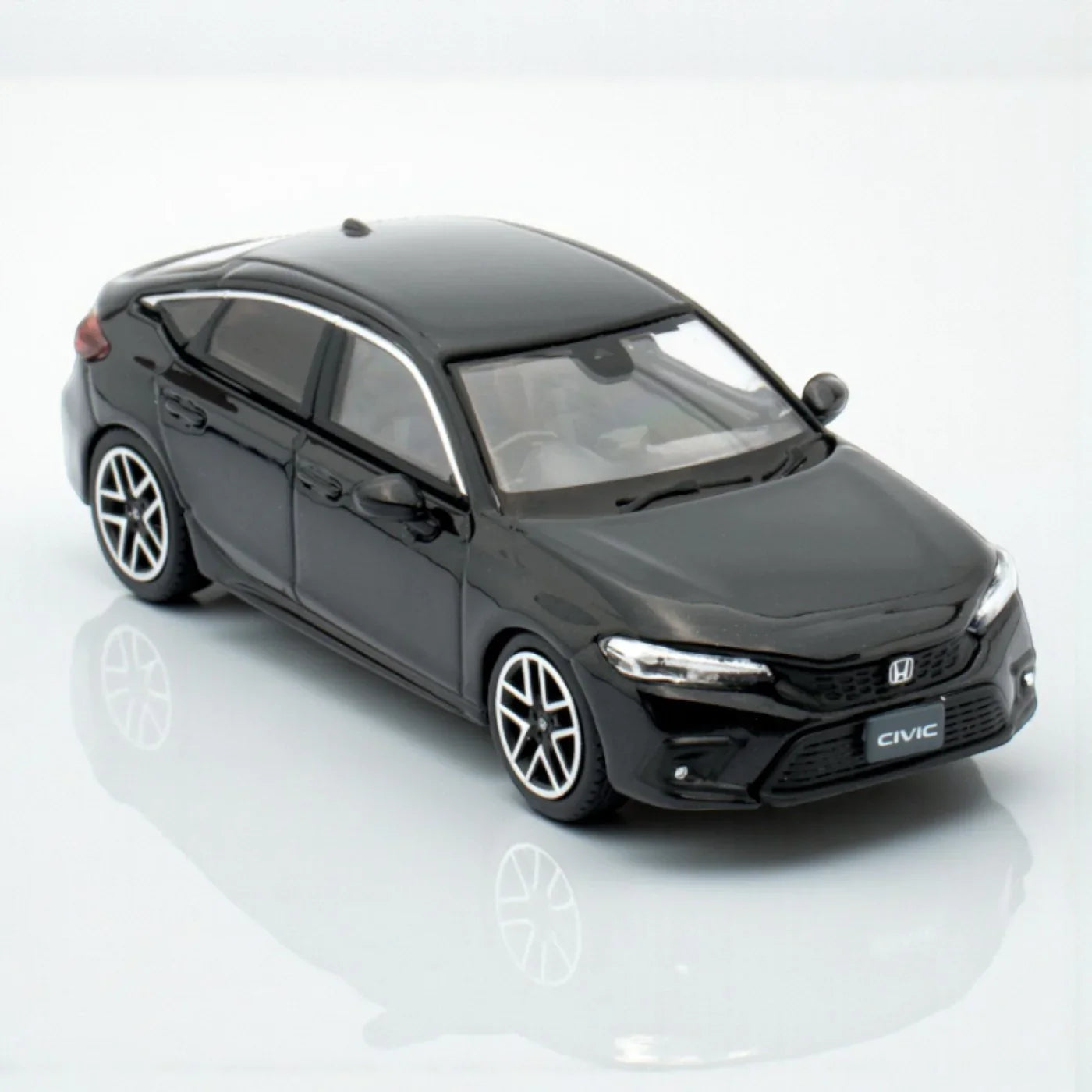 Hobby Japan 1:64 HJ641046 Honda Civic 50 Anniversary Run Forever FL1 LX Black Pearl Diecast Scale Model Car