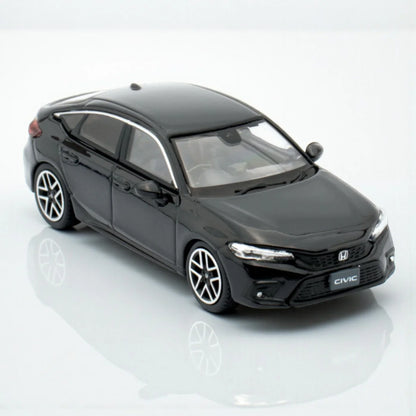 Hobby Japan 1:64 HJ641046 Honda Civic 50 Anniversary Run Forever FL1 LX Black Pearl Diecast Scale Model Car