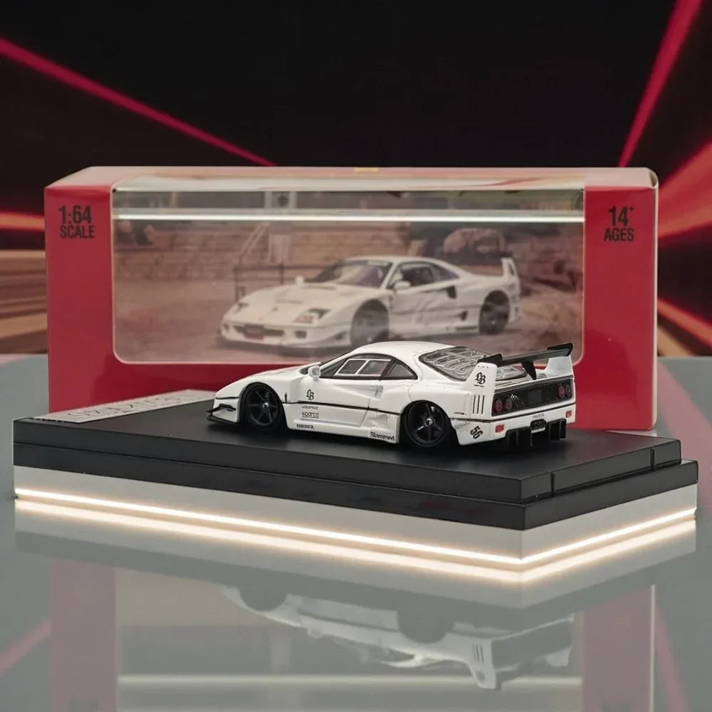 Street Warrior 1:64 Scale Ferrari F40 LBWK Diecast Car Model-White
