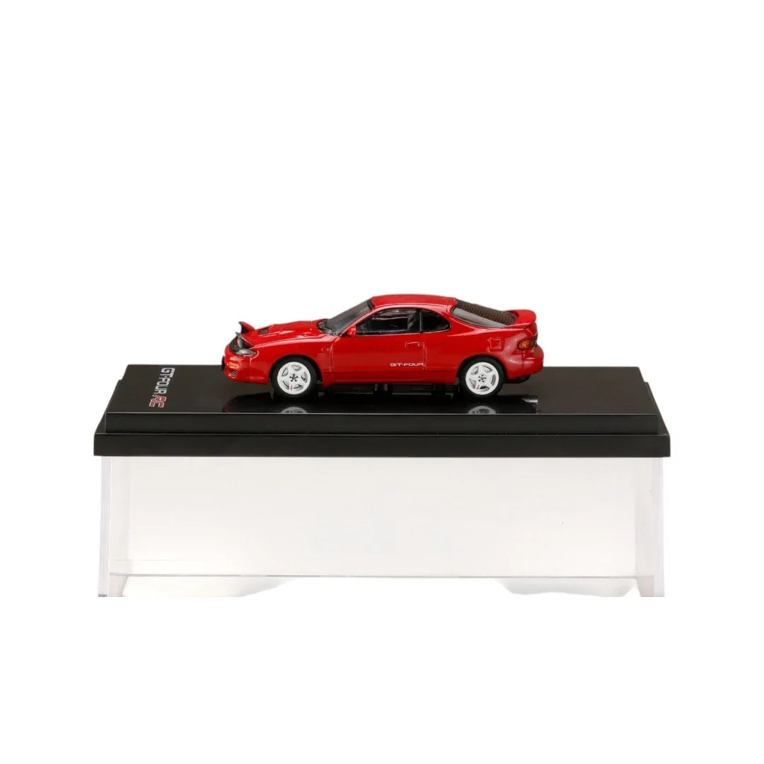 Hobby Japan 1:64 HJ641023DW Toyota CELICA Turbo 4WD Carlos Sainz Limited Edition GT-FOUR RC Diecast Toys Red Model - Jaiman Toys