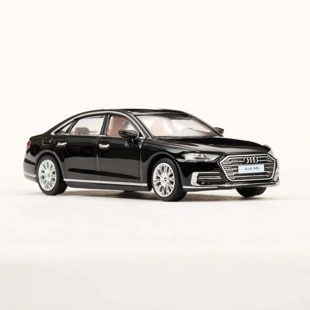 Audi A8L 2021 Black 1:64 Scale Die-Cast Model Car by Masdi – Luxury Sedan Collectible Miniature