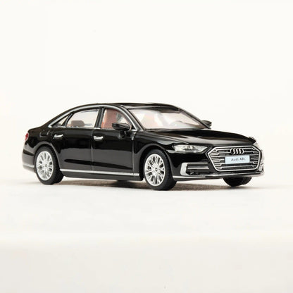 Audi A8L 2021 Black 1:64 Scale Die-Cast Model Car by Masdi – Luxury Sedan Collectible Miniature