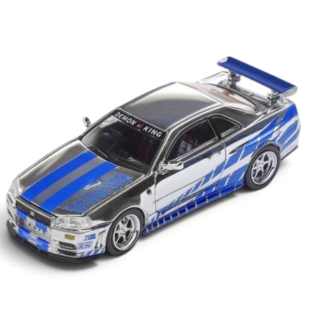 DEMON KING 1:64 Nissan Skyline GT-R34J DKA-054 Chase Car