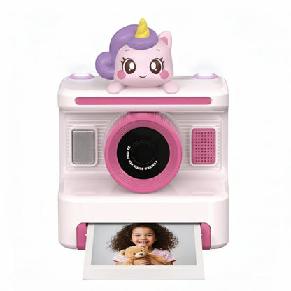 MagicSnap Unicorn Instant Print Camera for Kids – 1080P Digital Video | 2.4” Display | Thermal Ink-Free Printing