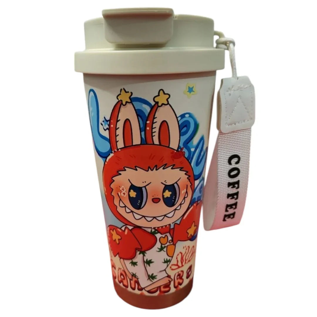 Swig Suck Labubu Coffee Sipper Bottle 500ml - Assorted Multi-Color - Jaiman Toys