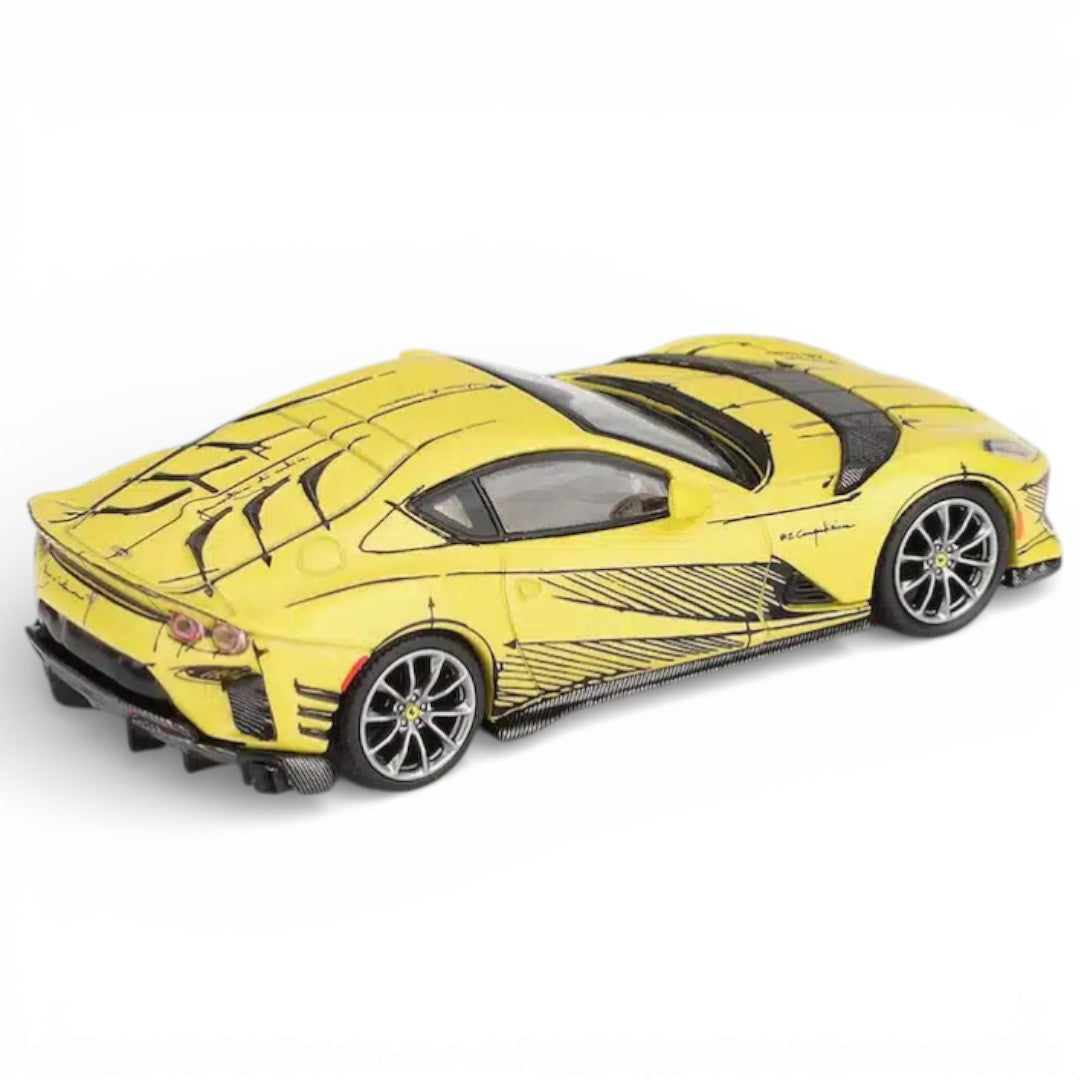 BBR Models 1:64 Scale  Ferrari Yellow Limited Edition Diecast Car – Premium Collectible