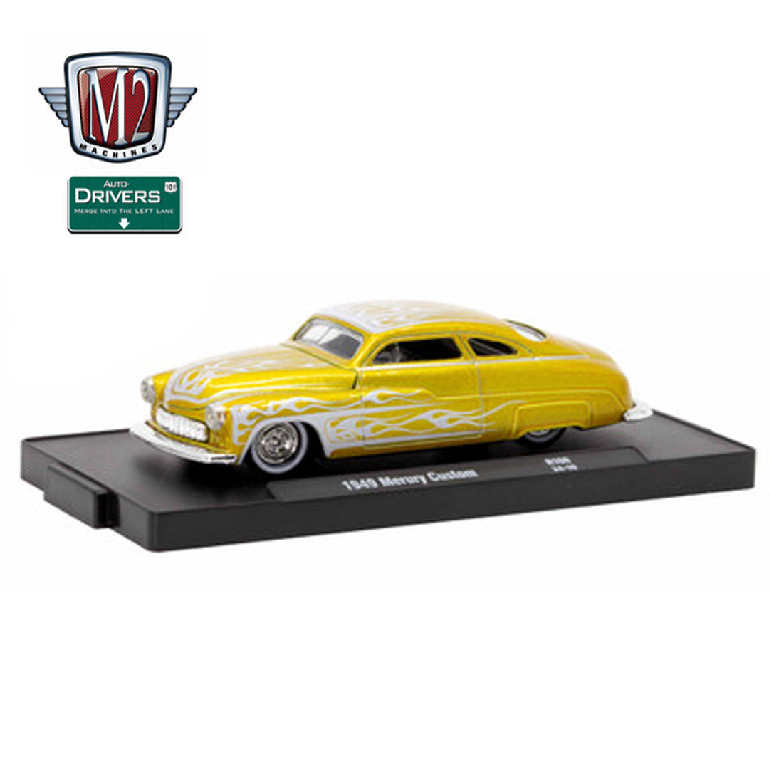 M2 Machines Auto-Drivers R108 1949 Mercury Custom 1:64 Diecast Model Car