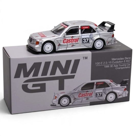 MINI GT 1:64 Mercedes-Benz 190E Evolution II #37 Diecast Racing Car – 1995 SE Asia Touring Car Championship
